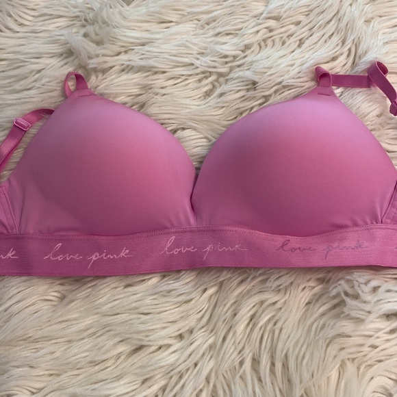 PINK Bra size 34DD color pink excellent condition padded adjustable string - Picture 10 of 12